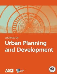 Journal of Urban Planning and Development cover with an image of a ladder on an orange background. The journal title, ASCE logo, and Transportation and Development Institute logo are displayed as well.